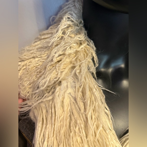 True Religion Brown and Cream Leather Jacket - Picture 3 of 14